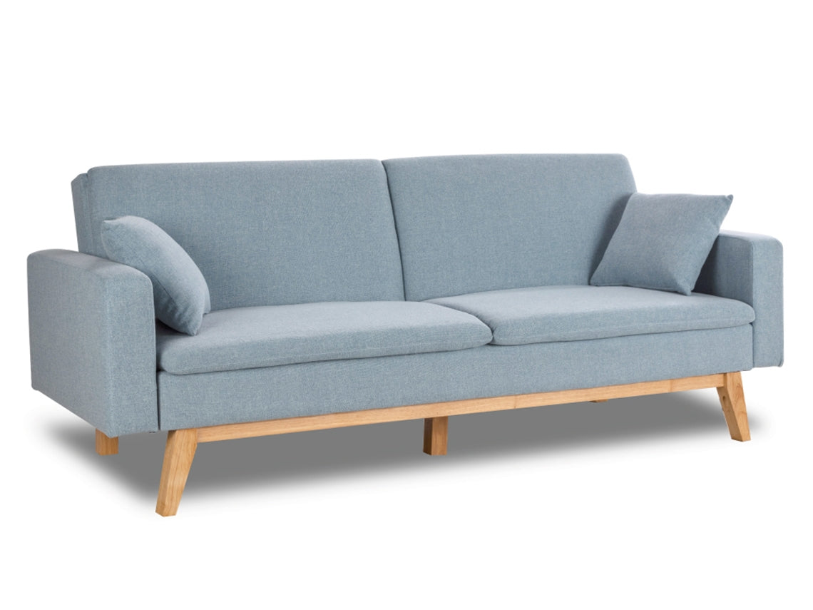 Sofá-Cama Nalui Reine 3 Lugares Azul Céu