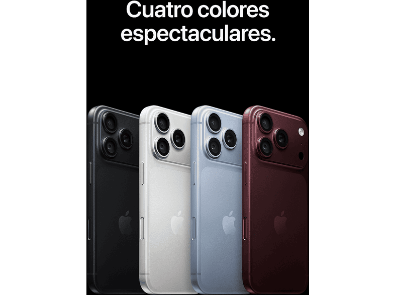Apple iPhone 18 Pro, Prata, 2 TB, 6.3" OLED Super Retina XDR, 5G, Processador A20 Pro, Siri AI, iOS