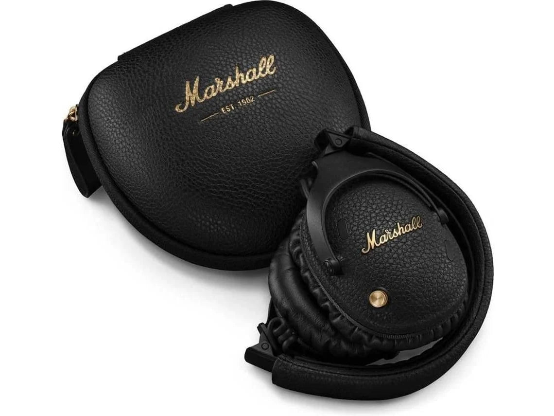 Auscultadores Bluetooth MARSHALL Monitor III (Over Ear - Microfone - Noise Cancelling - Preto)