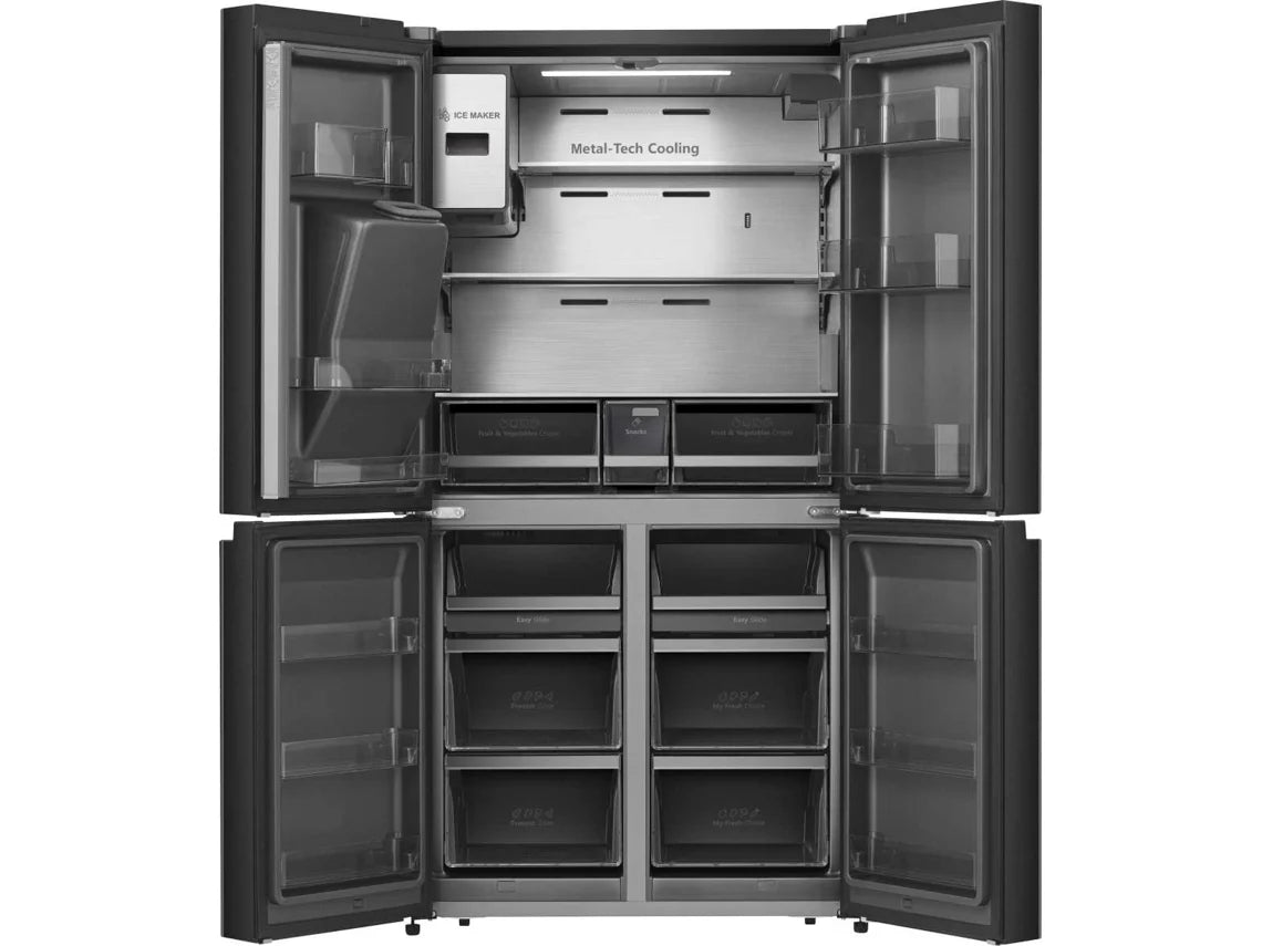 Frigorífico Americano HISENSE RQ760N4IFE (No Frost - 178.5 cm - 577 L - Preto)