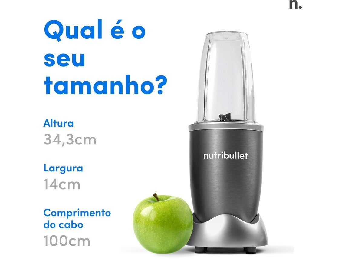 Liquidificador NUTRIBULLET Personal Blender Original 600 NB606DG (650 W - 0.710 L - Inox)