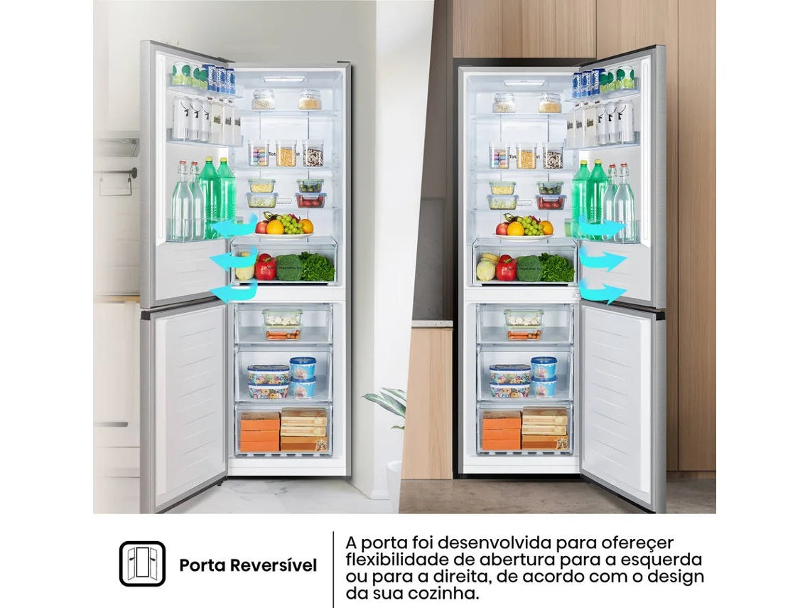 Frigorífico Combinado HISENSE RB390N4BCC (No Frost - 186 cm - 304 L - Inox)