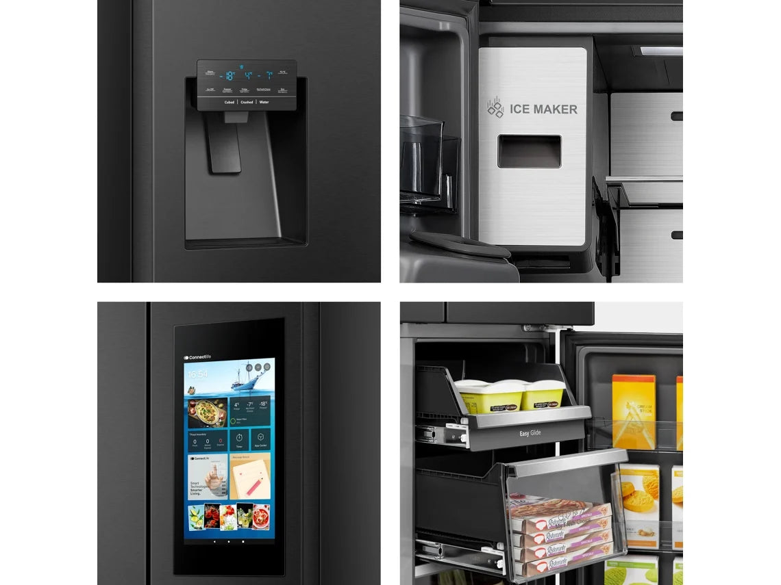 Frigorífico Americano HISENSE RQ760N4IFE (No Frost - 178.5 cm - 577 L - Preto)