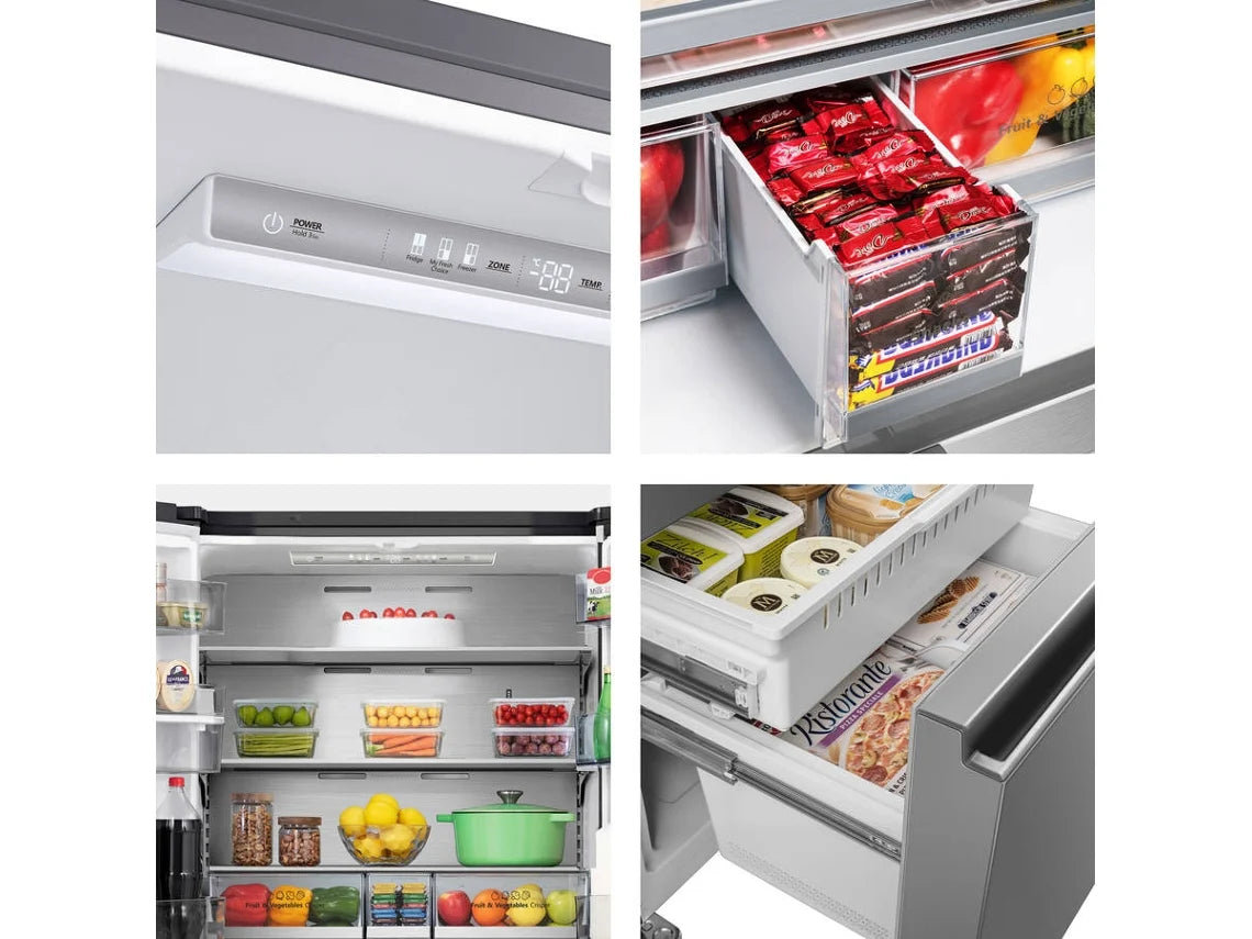 Frigorífico Americano HISENSE RF749N4SWSE (No Frost - 178.5 cm - 579 L - Inox)