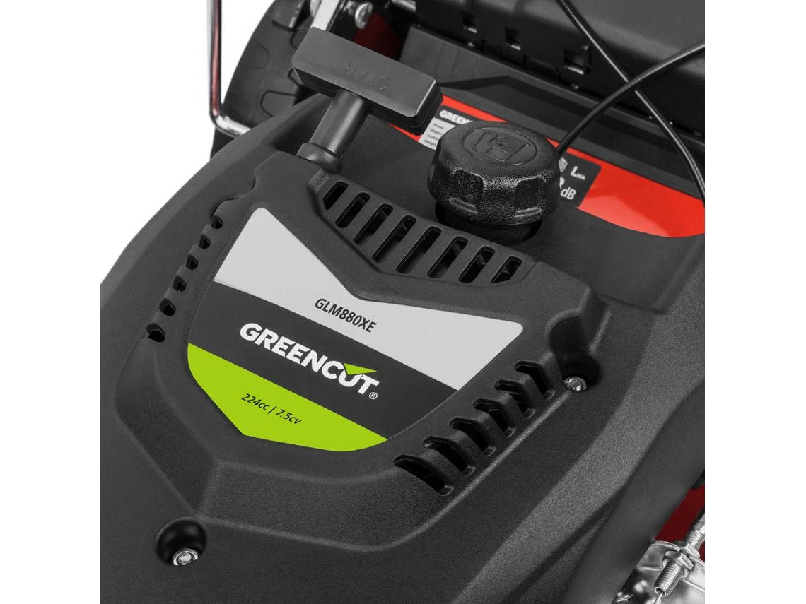 Corta-relva a gasolina GLM880XE GREENCUT, 224cc 4T, arranque elétrico
