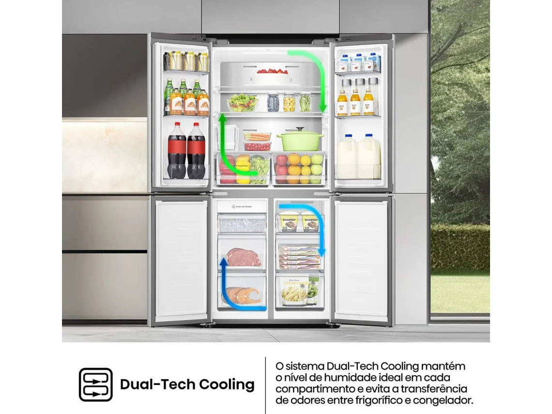Frigorífico Americano HISENSE RQ5P470SYID D (No Frost - 178.5 cm - 483 L - Inox)