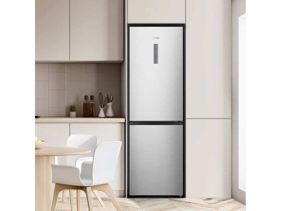 Frigorífico Combinado HISENSE RB390N4BCC (No Frost - 186 cm - 304 L - Inox)