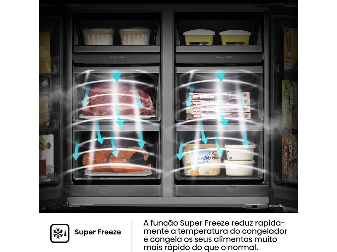 Frigorífico Americano HISENSE RQ760N4IFE (No Frost - 178.5 cm - 577 L - Preto)