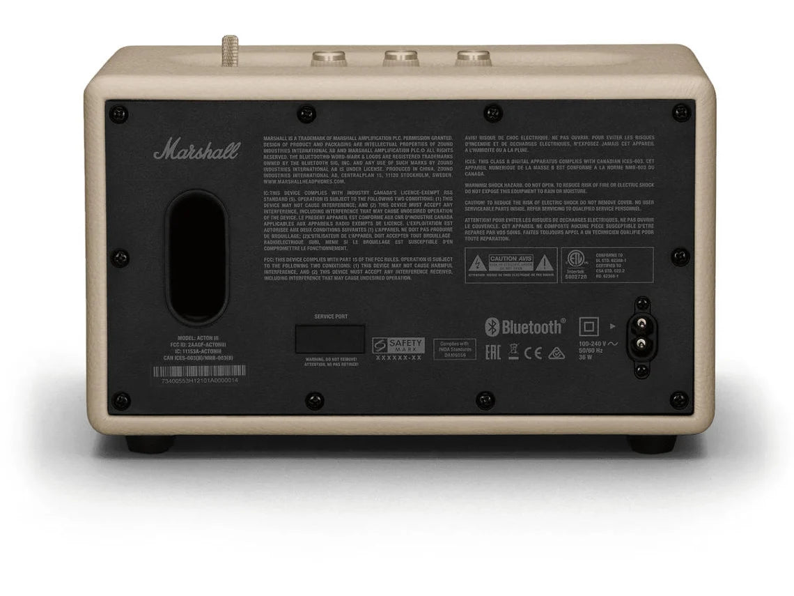 Coluna Bluetooth MARSHALL Woburn III (Creme)