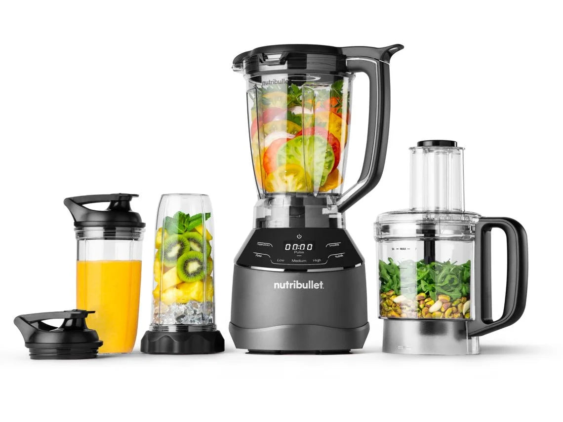 Liquidificador Full Size NUTRIBULLET Triple Prep System NBF580B (1.8 L - 1500 W - Inox)