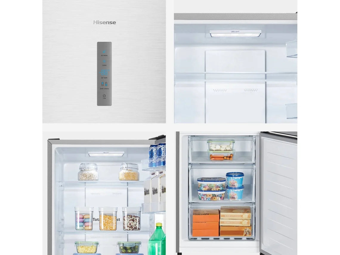 Frigorífico Combinado HISENSE RB390N4BCC (No Frost - 186 cm - 304 L - Inox)