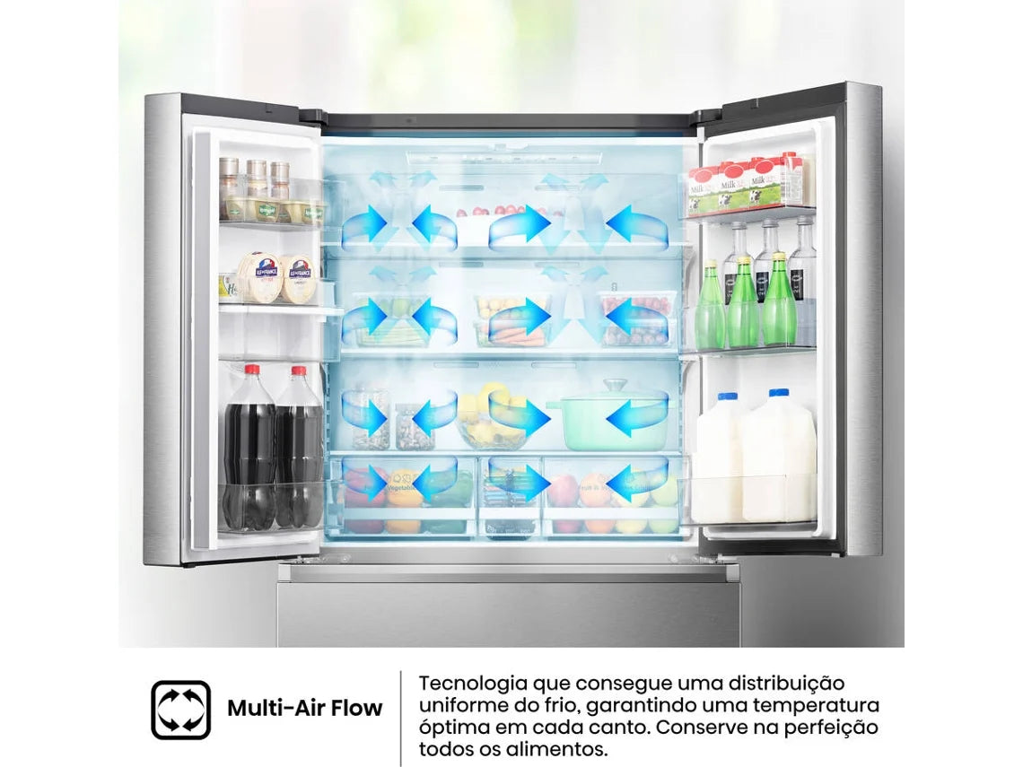 Frigorífico Americano HISENSE RF749N4SWSE (No Frost - 178.5 cm - 579 L - Inox)