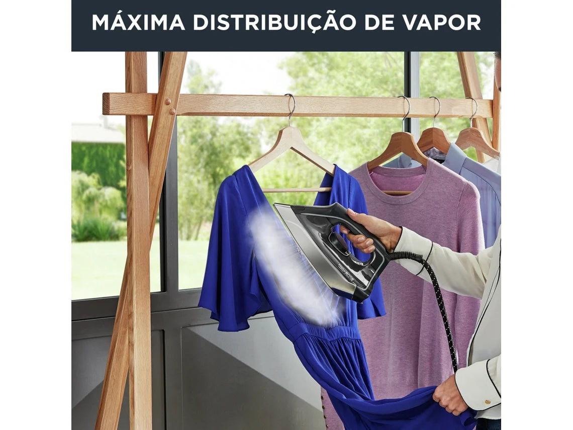 Ferro com Caldeira ROWENTA Perfect Steam Pro DG8626F0 (Pressão: 6,9 bar - Jato vapor 450 g/min)