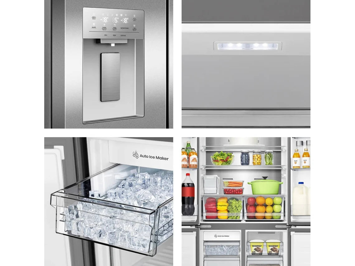 Frigorífico Americano HISENSE RQ5P470SYID D (No Frost - 178.5 cm - 483 L - Inox)