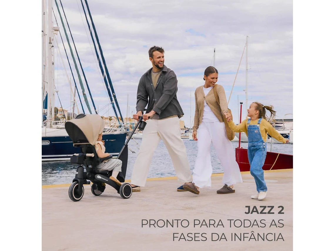 Triciclo 5 em 1 KINDERKRAFT Jazz 2 (Verde)