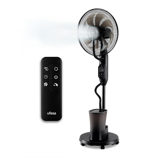 Ventilador de pedestal VNDC com função de névoa