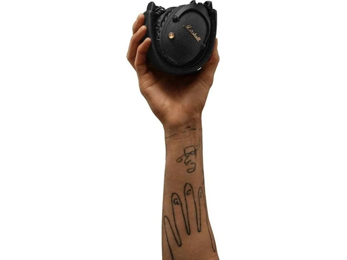 Auscultadores Bluetooth MARSHALL Monitor III (Over Ear - Microfone - Noise Cancelling - Preto)