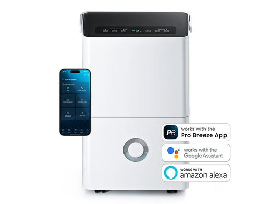 Desumidificador PRO BREEZE 30l Wi Fi, Aplicativo de Vida Inteligente Modo Roupa