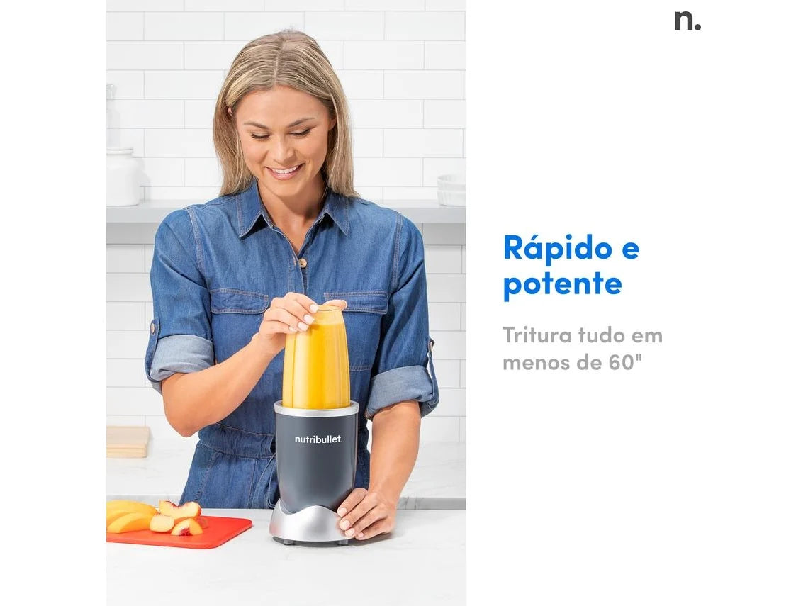 Liquidificador NUTRIBULLET Personal Blender Original 600 NB606DG (650 W - 0.710 L - Inox)