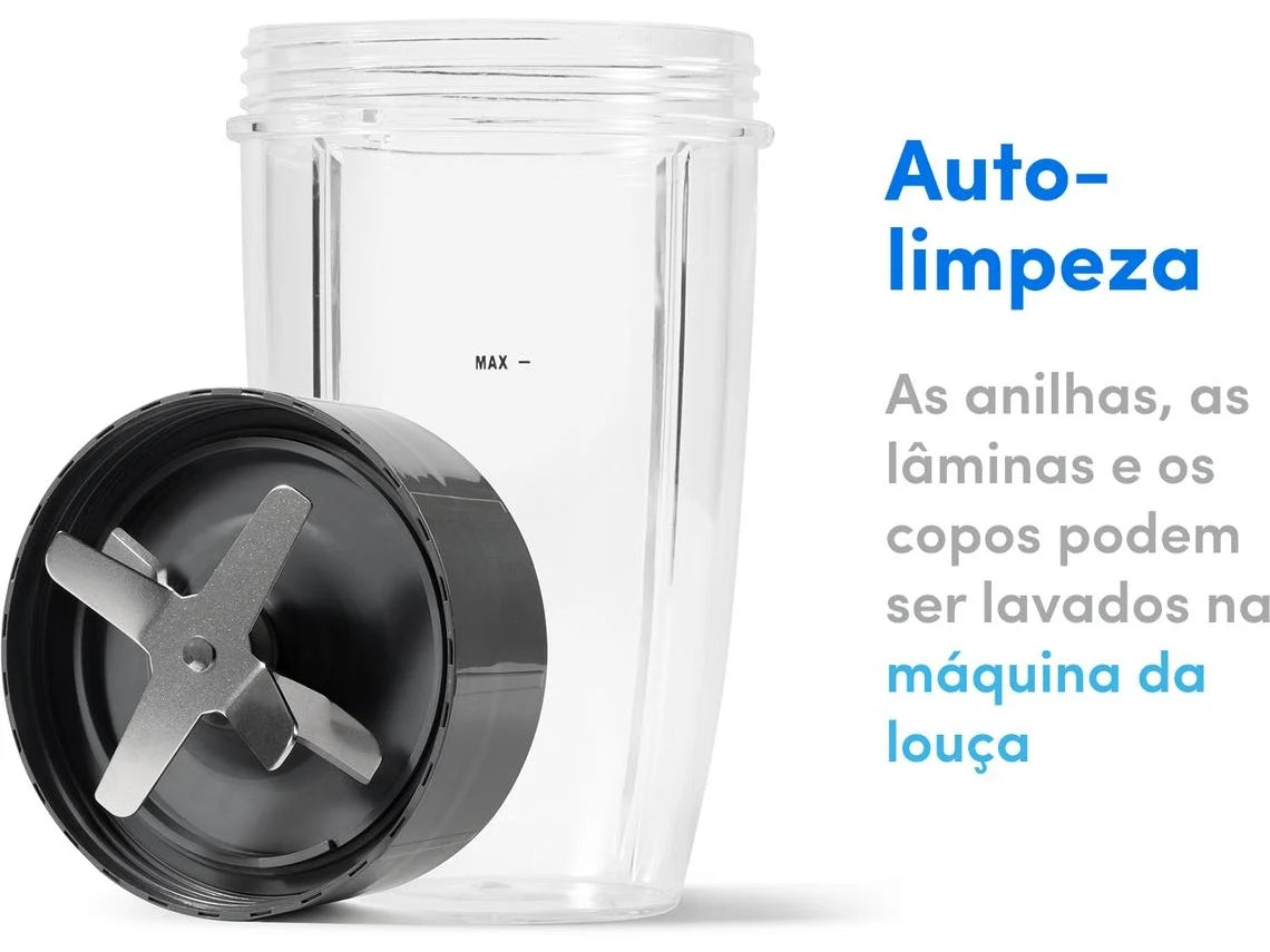 Liquidificador NUTRIBULLET Personal Blender Original 600 NB606DG (650 W - 0.710 L - Inox)