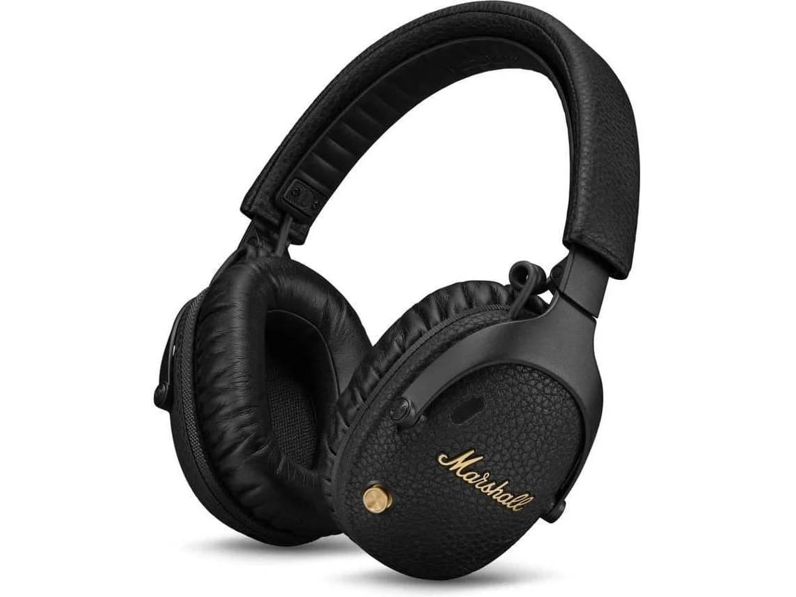 Auscultadores Bluetooth MARSHALL Monitor III (Over Ear - Microfone - Noise Cancelling - Preto)